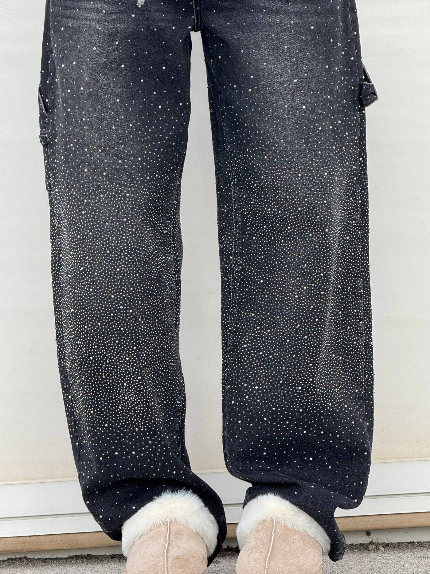 Balloon Carpenter Shine Denim Jeans - Noémie Belmonte