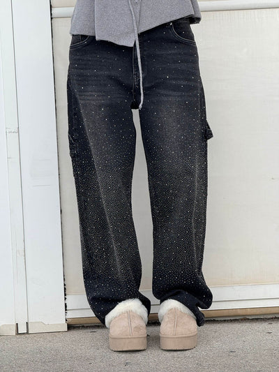 Balloon Carpenter Shine Denim Jeans - Noémie Belmonte